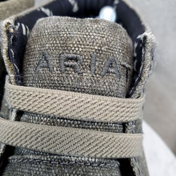 Ariat Shoes Mens Size 8 Gray Canvas Hilo Mid Casual Sneaker *Read* - Picture 4 of 14